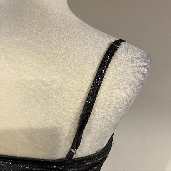 Elegant Black Ruched junior mini Dress size small - Picture 7 of 13